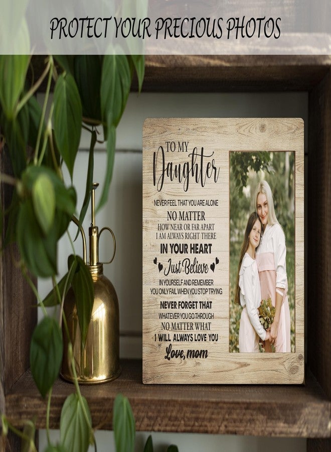 Jusitakeet Daughter Gift Picture Frame, Graduation Gifts for Daughter from Mom, To My Daughter Photo Frame, Love from Mom Picture Frames, Gift for Birthday Christmas Wedding, Mother and Daughter decor -C14 - Image 4